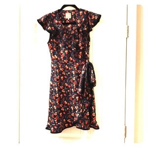 Anthropologie*Karen Walker* Cherry Faux Wrap Dress